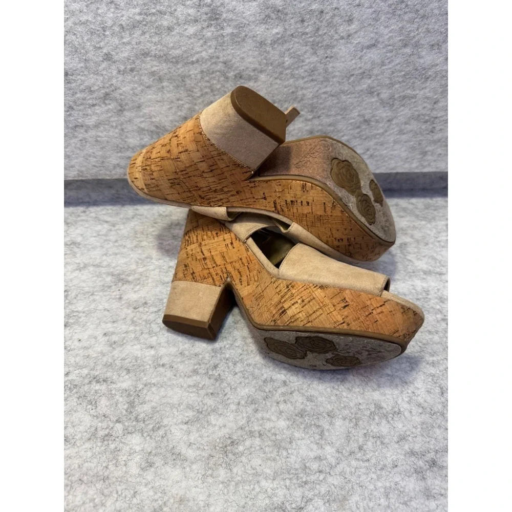 Carlos Santana Strappy Heels cream Size 10M wedding festival